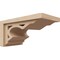 Ekena Millwork 7"W x 14"D x 7"H Wide Sheridan Rough Cedar Woodgrain TimberThane Corbel, Primed Tan CORUR07X14X07SHERCPR - alternate 1